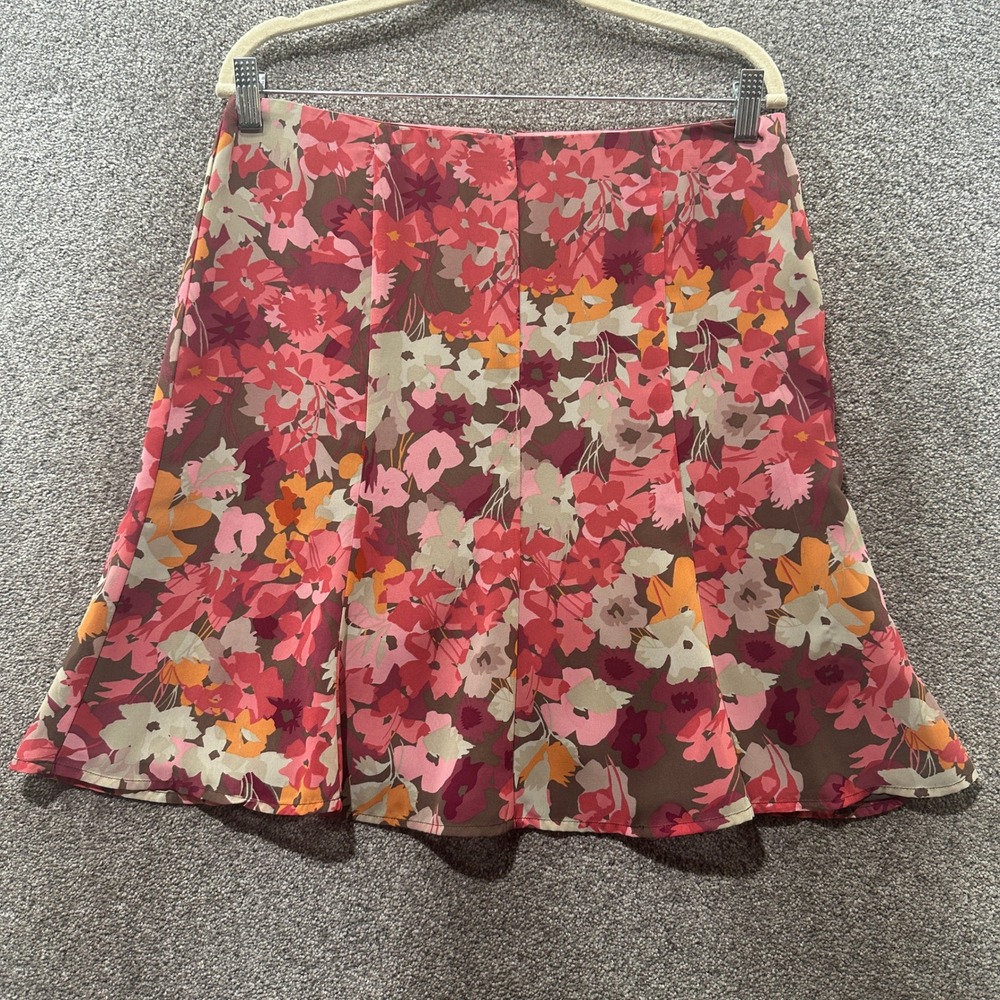 Vintage Y2k Old Navy A-Line Mini Skirt Size 8 Floral Retro Boho Flowy Cottage